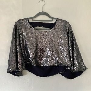 Lulu’s Sequin Crop Top